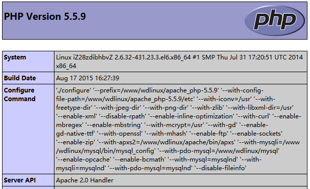 PHP5.5.9
