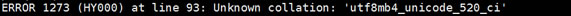 解决MySQL数据库导入提示"utf8mb4_unicode_520_ci"错误