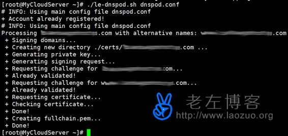  Use DNSPOD resolution API to quickly verify domain name One click installation of free Let's Encrypt certificate