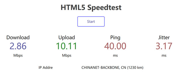 配置HTML5 Speedtest测试本地与服务器之间的速度 - 第2张