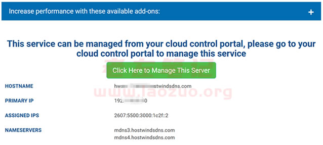 Hostwinds VPS面板应用教程及免费更换被封IP地址