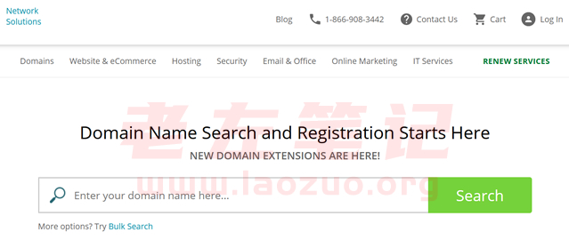  How about the domain name of Network Solutions?