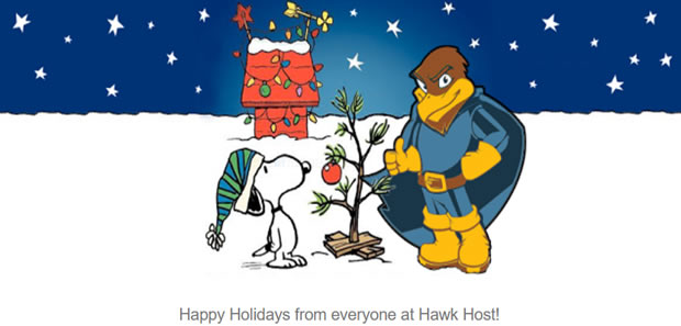 HawkHost老鹰主机2020圣诞节四折优惠 略逊黑五活动
