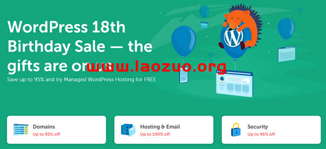 WordPress 18周年庆典Namecheap蹭热度促销活动