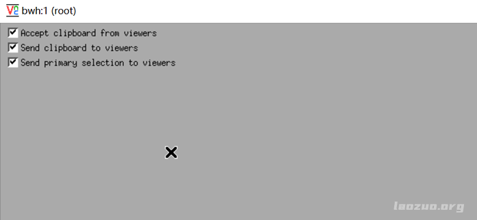 远程登录VNC无法连接出现"Accept clipboard fron viewers"问题