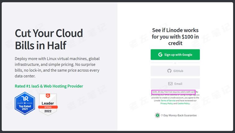  Latest Linode discount code sorting, new registered account, $100 experience balance