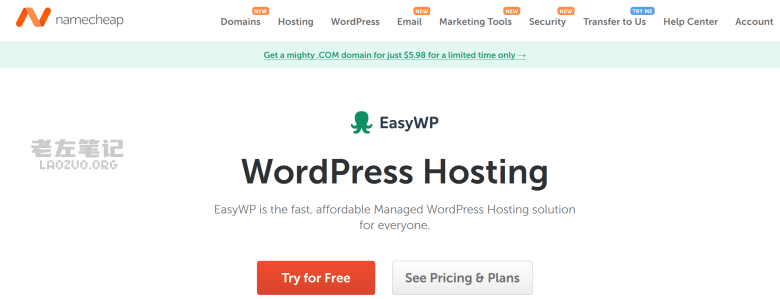  NameCheap WordPress host at least 30% off free experience in the first month - page 1