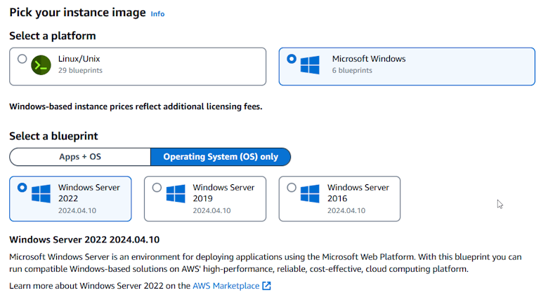 免费体验三个月亚马逊云Lightsail虚拟服务器开通Windows远程桌面 - 第4张