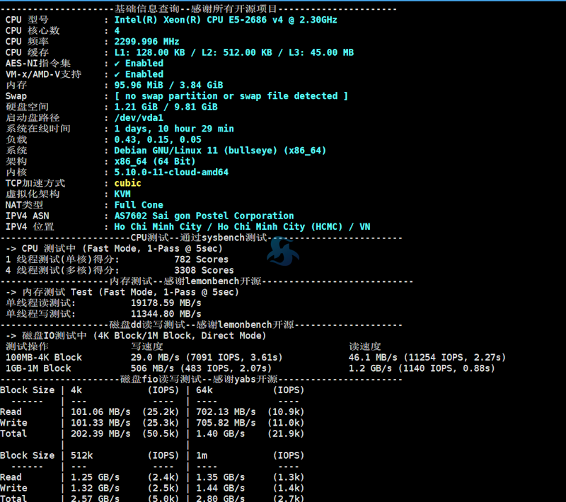 亲测丽萨主机越南家宅网络原生IP线路VPS性能 - 第5张