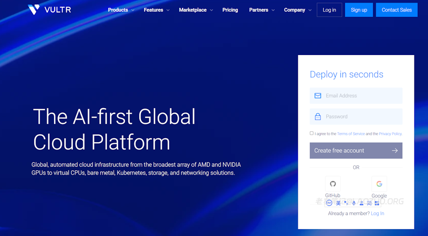 Vultr 专题页面